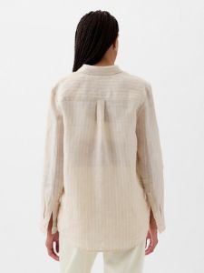 Linen Boyfriend Shirt sold by GAP