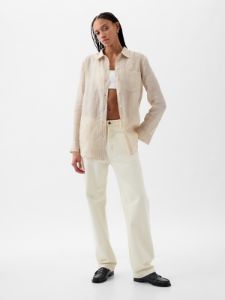 Linen Boyfriend Shirt sold by GAP