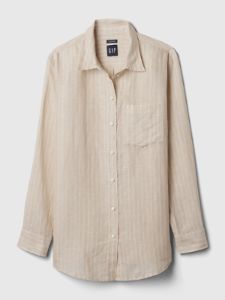 Linen Boyfriend Shirt sold by GAP