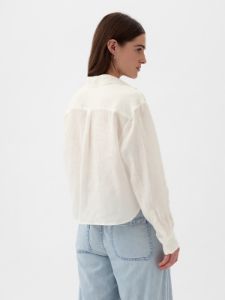 Linen Cropped Shirt sold by GAP