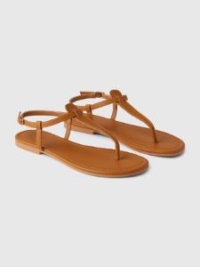 Vegan Leather T-Strap Sandals sold by GAP