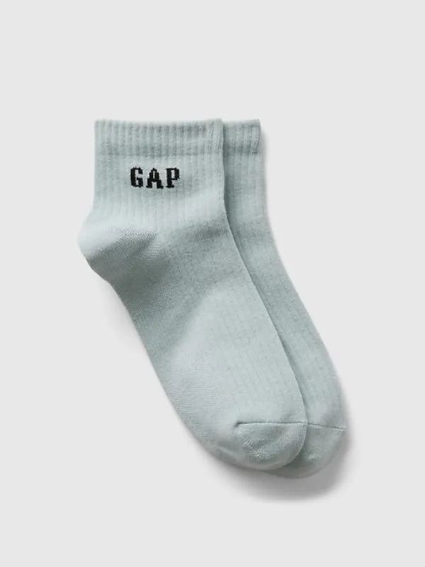 Gap Logo Quarter Crew Socks sold by GAP