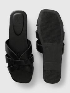 Vegan Leather Cross Strap Sandals sold by GAP