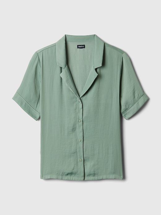 Satin PJ Shirt sold by GAP product image thumbnail 3
