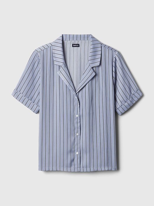 Satin PJ Shirt sold by GAP product image thumbnail 5