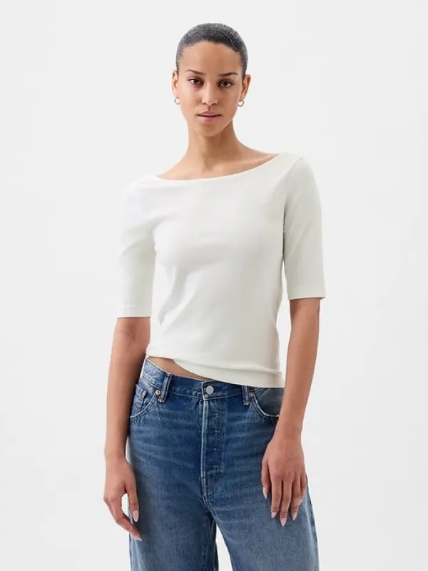 Modern Ballet-Back Cropped T-Shirt sold by GAP