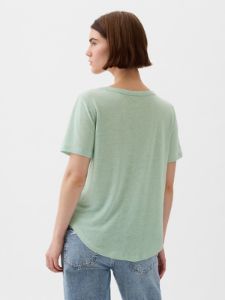 Linen-Blend T-Shirt sold by GAP