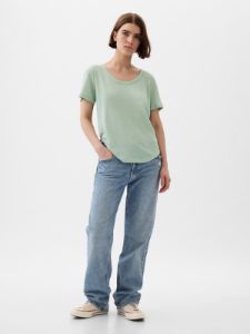 Linen-Blend T-Shirt sold by GAP