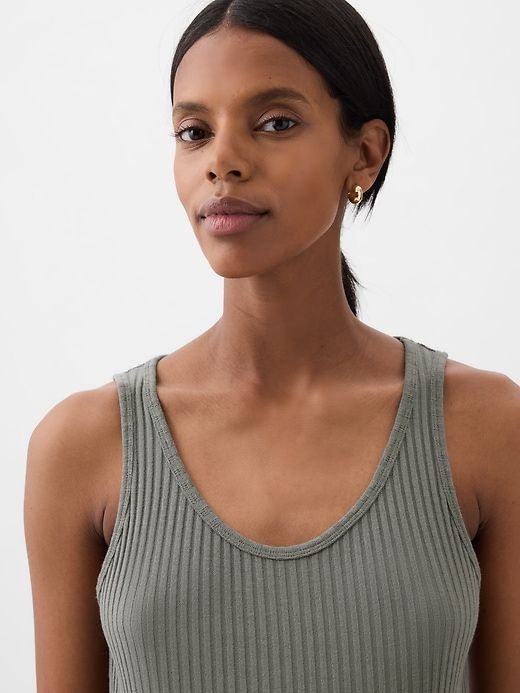 Maternity Rib Midi Tank Dress sold by GAP product image thumbnail 4