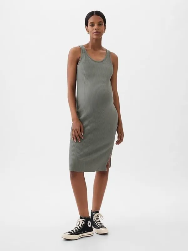 Maternity Rib Midi Tank Dress sold by GAP