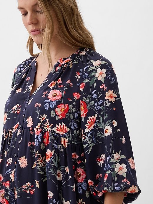 Maternity Tiered Mini Dress sold by GAP product image thumbnail 3