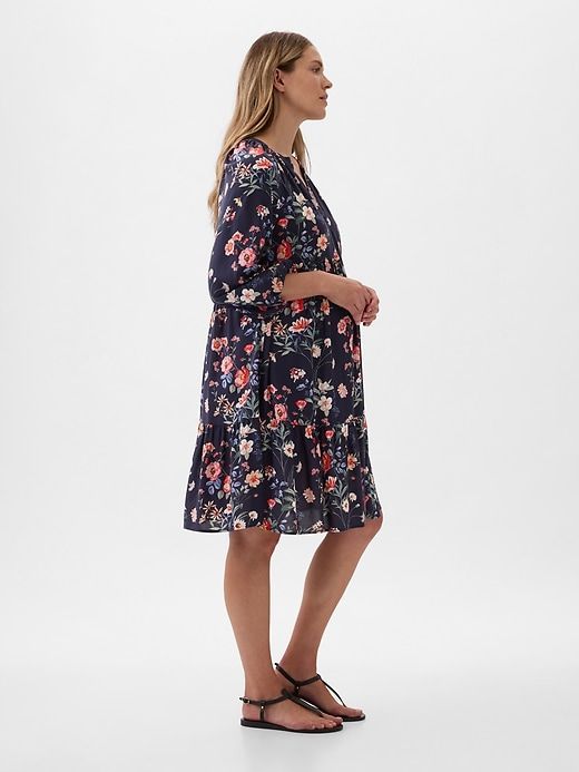 Maternity Tiered Mini Dress sold by GAP product image thumbnail 4