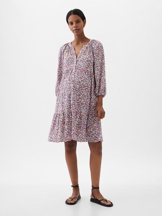 Maternity Tiered Mini Dress sold by GAP