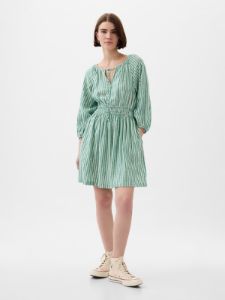 Linen-Blend Mini Dress sold by GAP