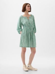 Linen-Blend Mini Dress sold by GAP