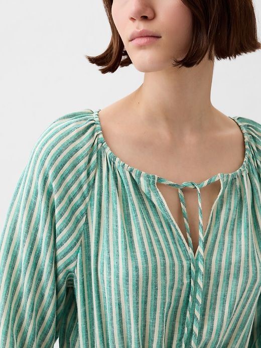 Linen-Blend Mini Dress sold by GAP product image thumbnail 4