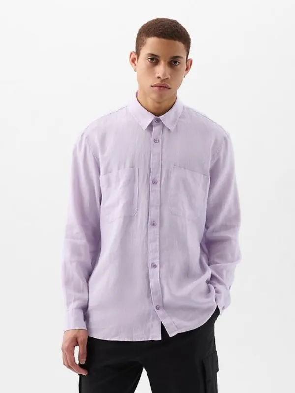 Linen Two-Pocket Shirt sold by GAP