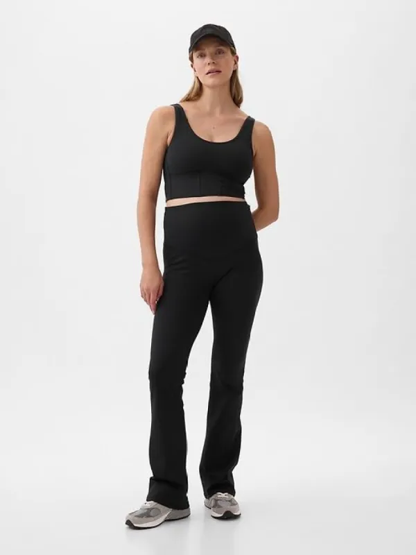 Maternity Power Full Panel Flare Leggings sold by GAP