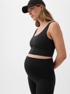 Maternity Power Full Panel Flare Leggings sold by GAP