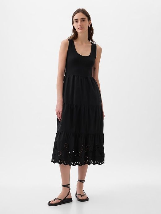 Eyelet Midi Tank Dress sold by GAP