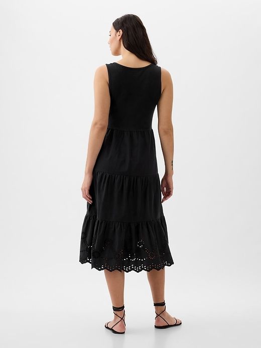 Eyelet Midi Tank Dress sold by GAP product image thumbnail 5