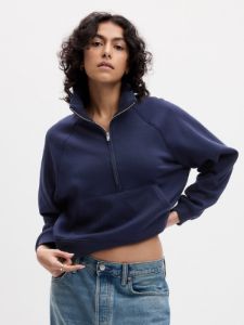 Vintage Soft Cropped Half-Zip Pullover sold by GAP