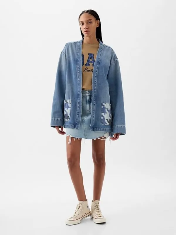 DAP × GAP Organic Denim Wrap Jacket sold by GAP