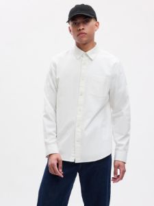 Point-Collar Oxford Shirt in Standard Fit sold by GAP