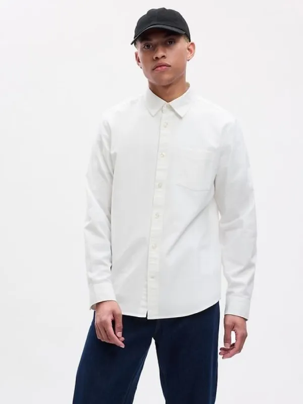 Point-Collar Oxford Shirt in Standard Fit sold by GAP