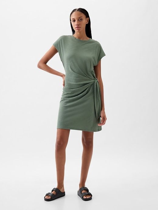 Tie-Knot Mini T-Shirt Dress sold by GAP