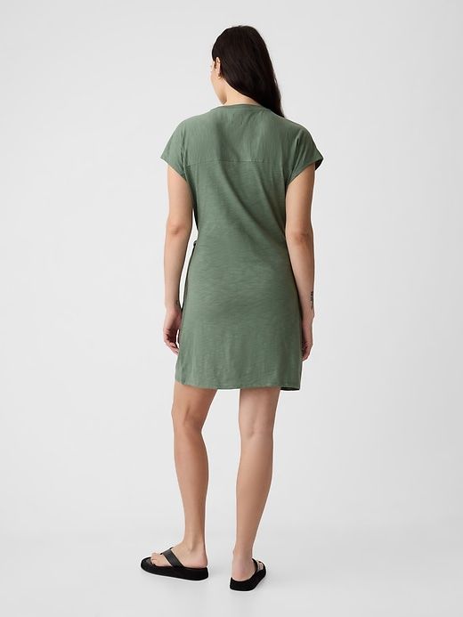 Tie-Knot Mini T-Shirt Dress sold by GAP product image thumbnail 5