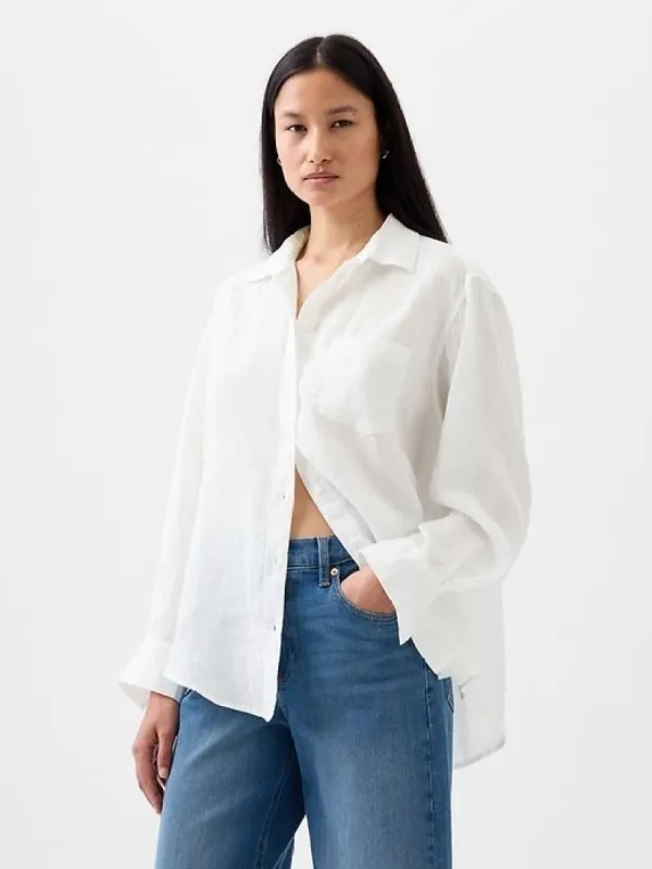 Linen Big Shirt sold by GAP