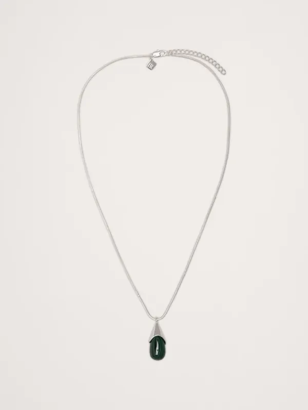 Malachite Teardrop Pendant Necklace sold by Banana Republic
