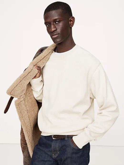 French Terry Sweatshirt sold by Banana Republic product image thumbnail 3
