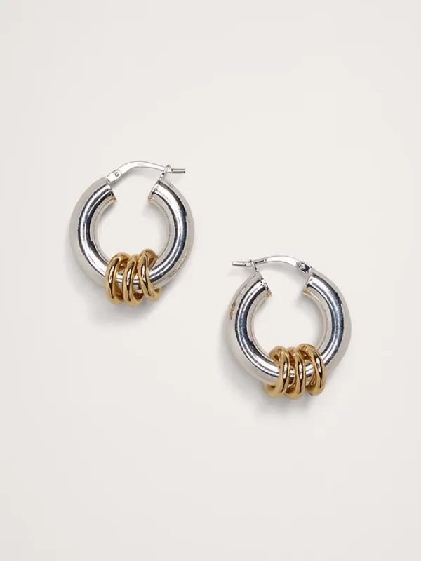 Rings Mini Hoop Earrings by Aureus + Argent sold by Banana Republic