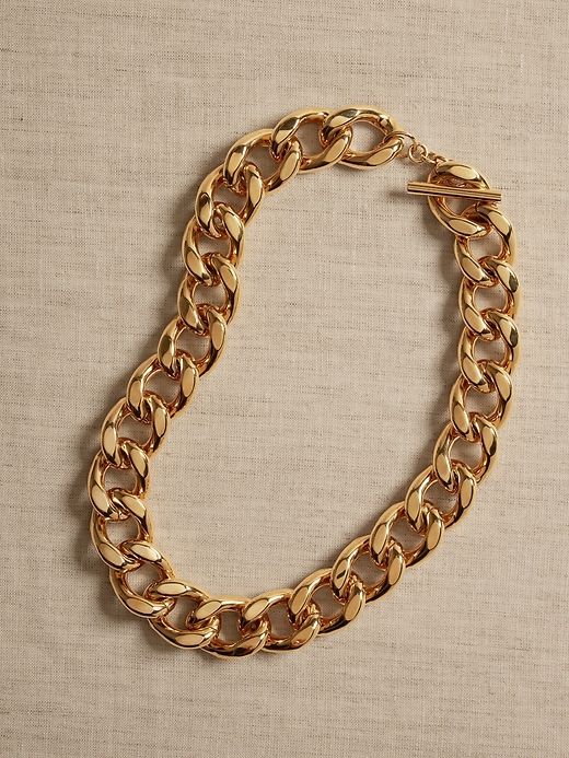 Leggera Jumbo Curb Link Necklace | Aureus + Argent sold by Banana Republic product image thumbnail 3