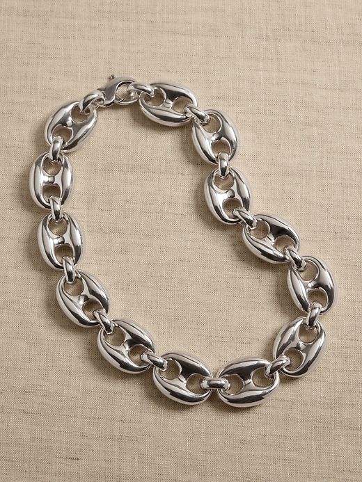 Mariner Jumbo Link Necklace | Aureus + Argent sold by Banana Republic