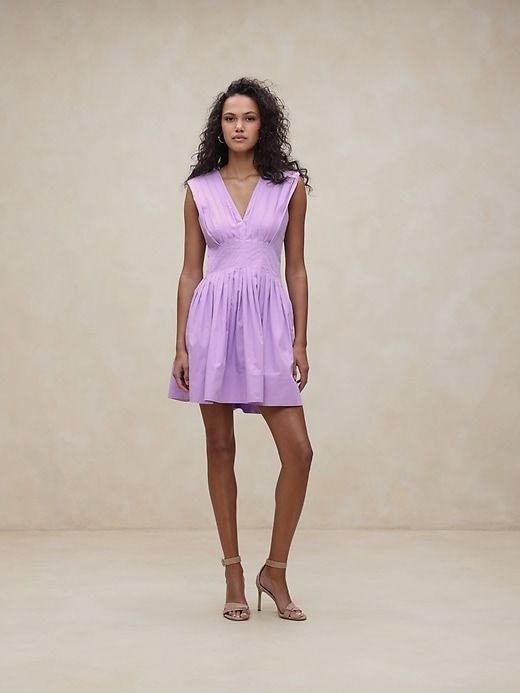 Cici Poplin Mini Dress sold by Banana Republic product image thumbnail 5