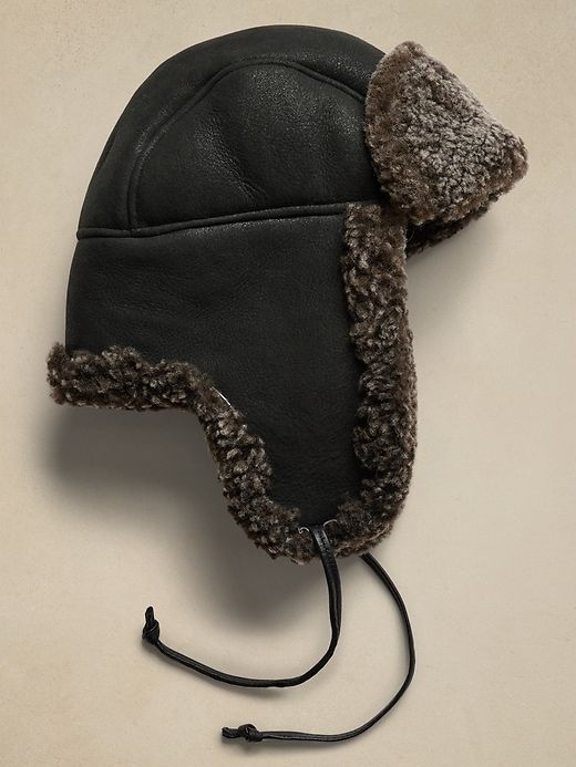 Shearling Trapper | Crown Cap sold by Banana Republic