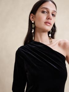 Alina Quartet Smokey Quartz Post Earrings | Aureus + Argent sold by Banana Republic