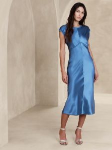 Claudette Silk Midi Dress sold by Banana Republic