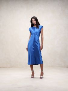 Claudette Silk Midi Dress sold by Banana Republic