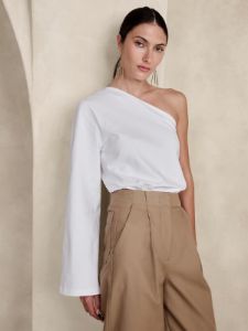 Galena One-Shoulder Top sold by Banana Republic