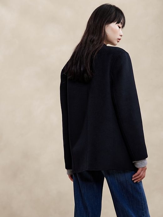 Nelli Oversized Double-Faced Blazer sold by Banana Republic product image thumbnail 3