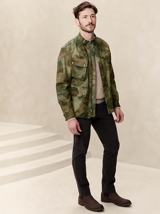 Tristan Bonded Utility Jacket sold by Banana Republic