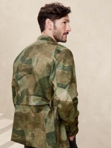 Tristan Bonded Utility Jacket sold by Banana Republic