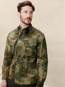 Tristan Bonded Utility Jacket sold by Banana Republic
