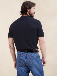 Stokke Cashmere-Silk Sweater Polo sold by Banana Republic