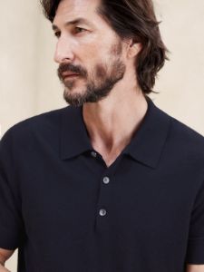 Stokke Cashmere-Silk Sweater Polo sold by Banana Republic