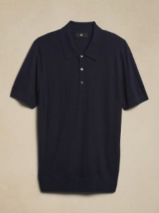 Stokke Cashmere-Silk Sweater Polo sold by Banana Republic